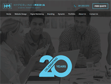 Tablet Screenshot of hyperlinksmedia.com